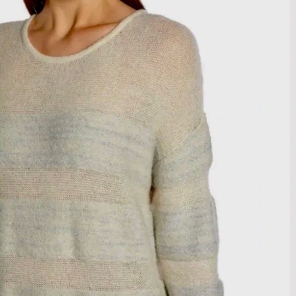 Something Navy Metallic Striped Oversized Sweater Dress - Picture 6 of 16